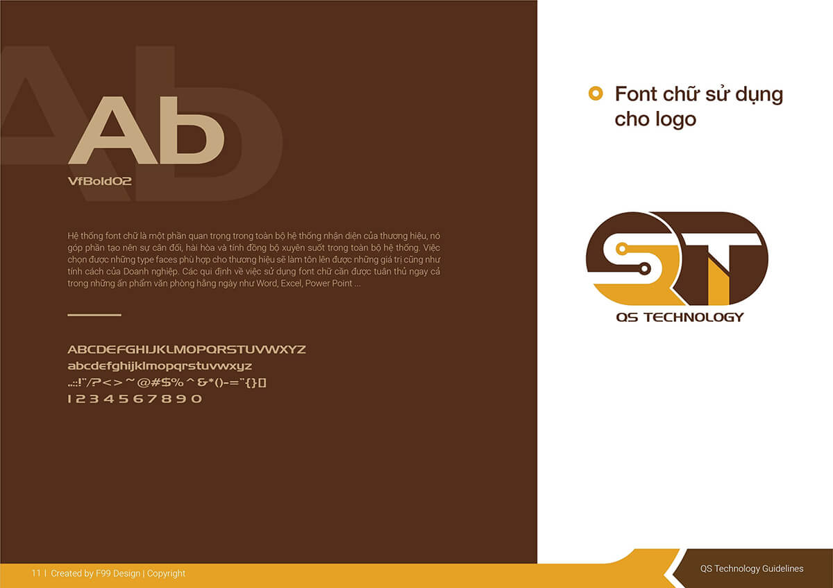 Font chữ logo Cơ Khí QS Technology