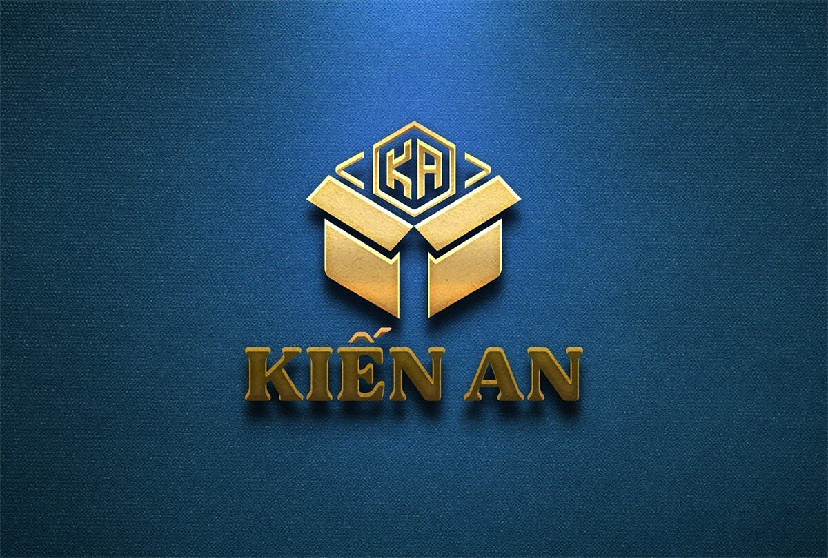 Thiết kế logo công ty Kiến An sử dụng trong biển bảng