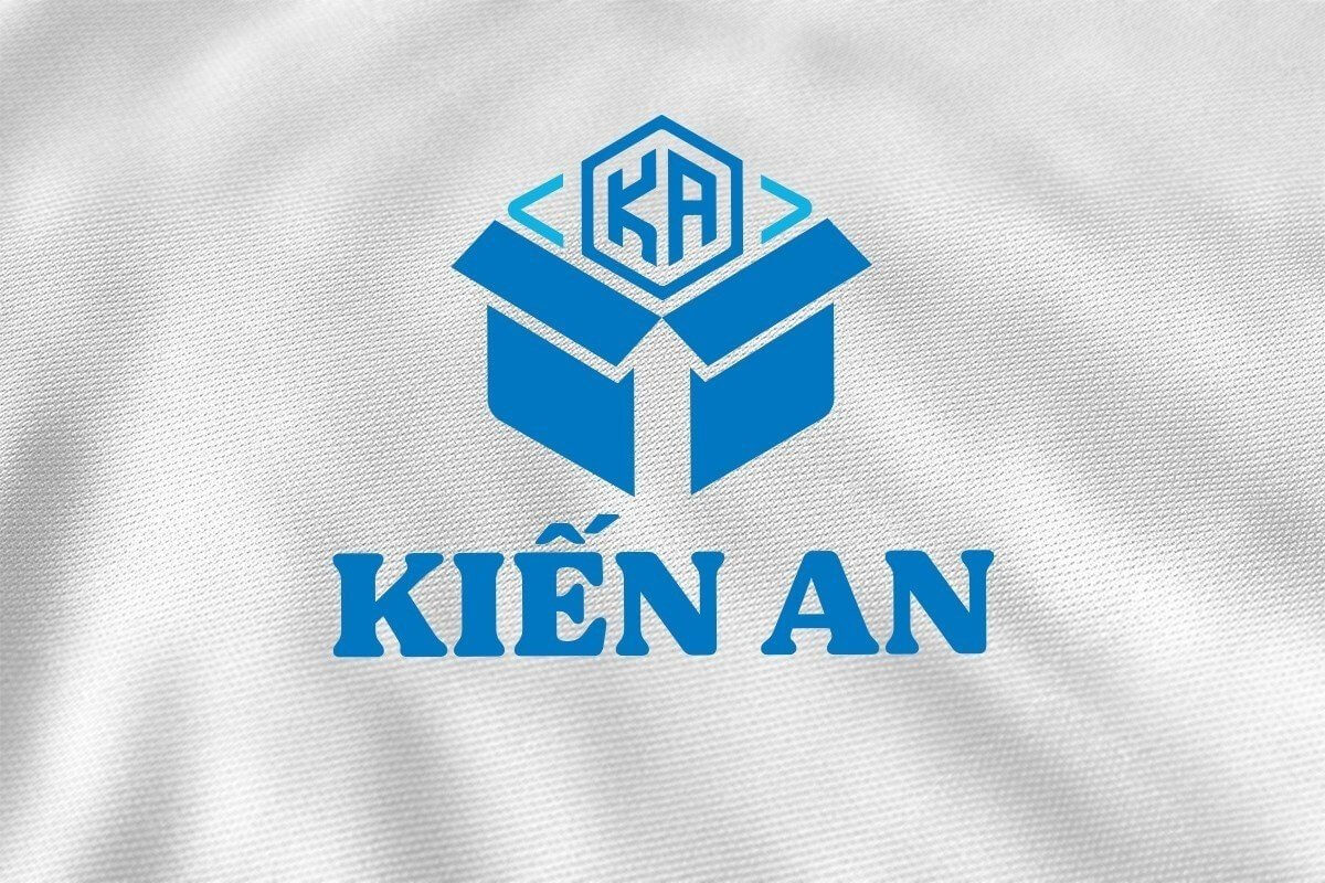Thiết kế logo công ty Kiến An sử dụng trong áo đồng phục