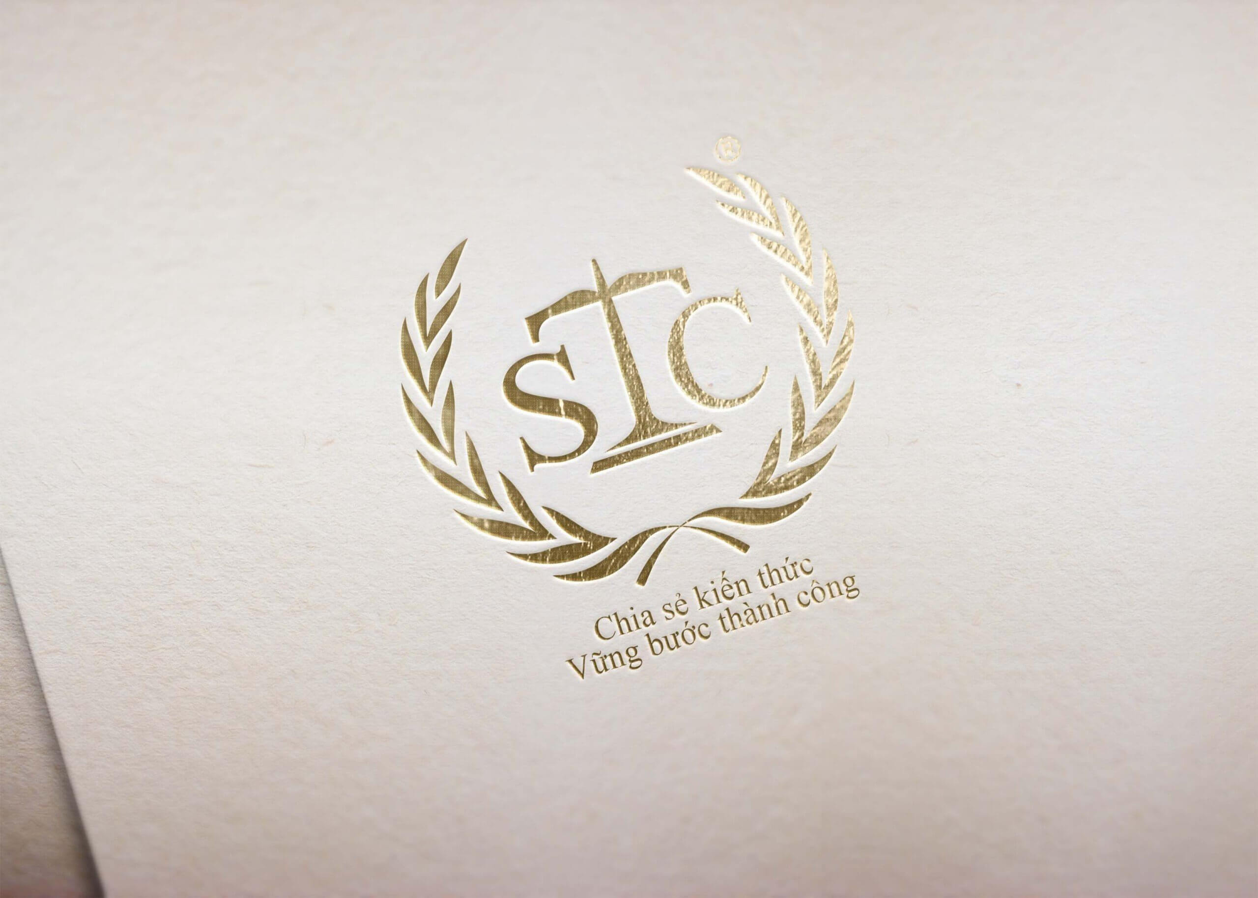 Mockup logo đo lường chất lượng STC