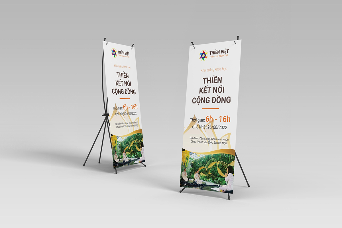 Thiết kế Standee Thiền Việt