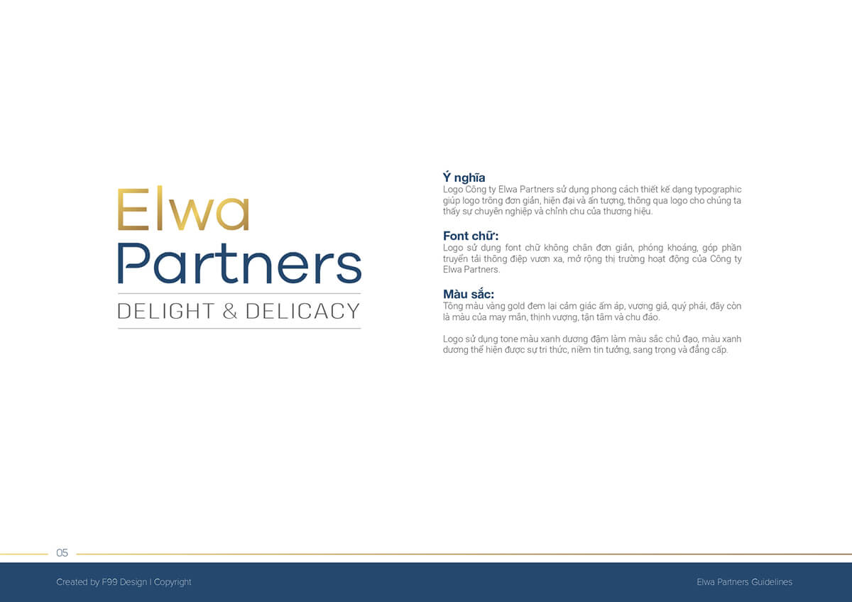 Thuyết minh logo đào tạo Elwa Partners